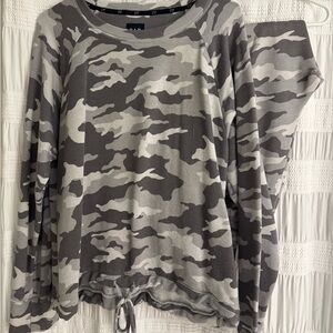 GAP Gray Camo Loungewear Set